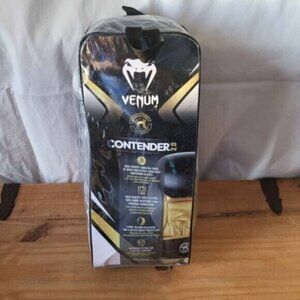Venum Contender 2.0 Training Boxing Gloves - Black/White/Gold   NEW